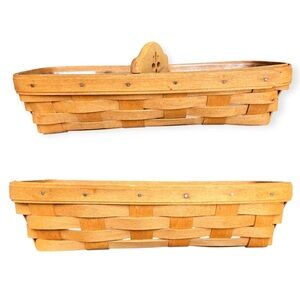 🌻Vintage Longaberger Cracker or Bread Baskets SET OF TWO (2)